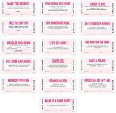 pink tickets with the words make it a game night written in black ink on them