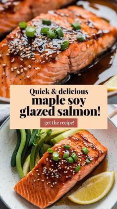 Sweet and Savory Baked Glazed Salmon