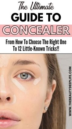 Where Does Concealer Go On Your Face, Eye Concealer For Older Women, Where To Put Concealer On Your Face, How To Put On Concealer, How To Put Concealer On, Where To Put Concealer, Concealer Tips How To Apply, Eye Brightening Makeup, Concealer Placement