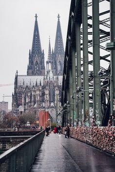 Bridge leading to Cologne Cathedral. Rhine River, Cologne Germany, Travel Industry, Bucket List Destinations, City Photography, Historical Sites, Travel Bucket List