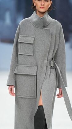 Gray Coat, Futuristic Fashion, Fashion Mistakes, 10 Pounds, Winter Fashion Outfits, Sewing Clothes, Fashion Sewing