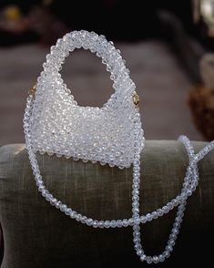 Perfect wedding crystal bag! Medium size. Made in Latvia. Clear Handheld Party Bag, Clear Handheld Party Bags, Handheld Clear Party Bags, Clear Clutch Bag For Formal Occasions, Formal Clear Clutch Bag, Product Photography Bags, Pearl Purse, Hand Beaded Bag, Crystal Handbag