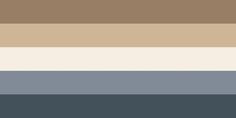 the color palette is brown, beige, and gray with some white on it's sides