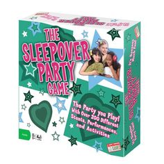 the sleepover party game is on display