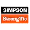 the logo for simpson and strong - tie is shown in black, orange and white