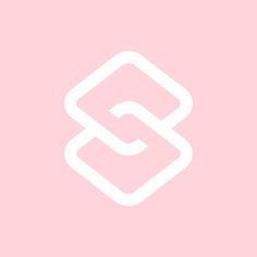 the letter s in white on a pink background