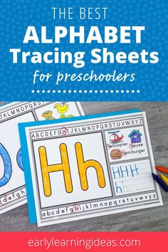 the best alphabet training sheets for preschoolers to practice their handwriting and writing skills with pictures