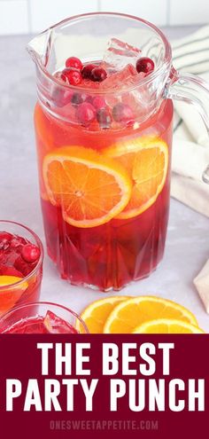 the best party punch recipe with oranges and cranberries