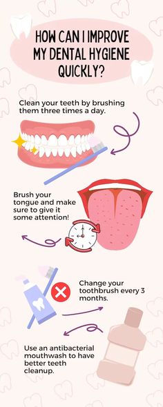 What can I do to improve my dental hygiene quickly? Teeth Tips, Thyme Tea, Proper Hygiene, Nice Teeth