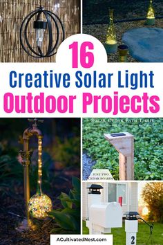 the top ten creative solar light projects for kids and adults to do in their backyard