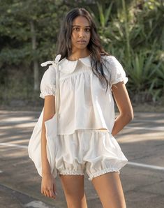 Pretty Ugly, My Mum Made It, Bloomer Shorts, Pajama Fashion, Cute Sleepwear, Babydoll Blouse, Bloomers Shorts, Outfit Formulas, Babydoll Style