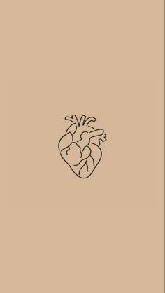 a black and white drawing of a heart on a tan background with the words, i love you