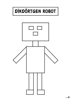 a black and white drawing of a robot with the words diktrotten robot on it