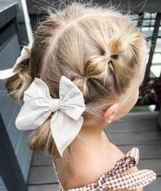 Lots of Ideas for Easy Little Girl Hairstyles - Kelley Nan Simple Hairstyle For School, Hair Styles For Toddlers, Easy Hair Styles, Hairstyle For School, Kids Hairstyles For Wedding, Faux Braids, Easy Work Hairstyles, Easy Little Girl Hairstyles, Girly Hairstyles