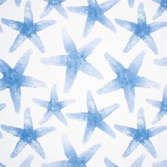 blue watercolor stars on white background