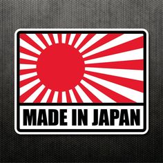 made in japan sticker on the side of a car