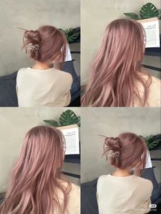 Gelled Hairstyles, Light Pink Hair, Ash Hair Color, Pastel Pink Hair, Dyed Hair Inspiration