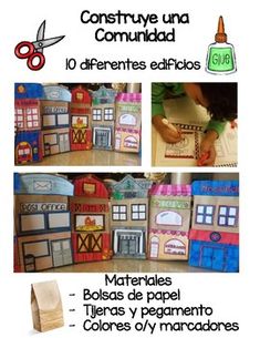 the instructions for making a paper bag dollhouse