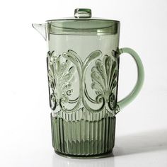 Flemington Acrylic Jug - Green Fancy Dinner Party, Green Glassware, Summer Entertaining, Storage Canisters, Unique Tables, Entertaining Guests, Beer Steins, Canisters, The Outdoors