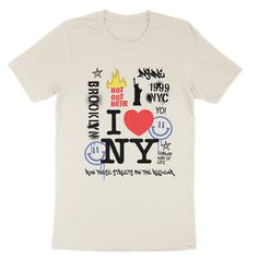 Show off your love for the city that never sleeps with our Urban I Love NY Streetwear Graphic Print T-shirt. Perfect for hot summer days, this tee is a must-have for any passionate New Yorker (or wannabe)! Say it loud and proud with this stylish addition to your wardrobe. Perfect for anyone who loves New York and wants to make a statement with their fashion. I Love Nyc Shirt, Ny Streetwear, Ny Subway, Nyc Shirt, New York Shirt, I Love New York, City T Shirt, I Love Nyc, Small City