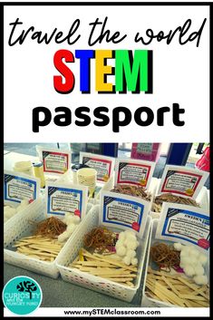 Students travel through Australia, France, Italy, Sweden, Russia, Egypt and America earning passport stamps as they complete STEM challenges.   This is a fantastic resource for team building activities and exploring geography. Using easy to access supplies, anyone can set these up in their classroom.  #STEM #STEMeducation #STEMactivities #STEMchallenges Steam Activities Elementary, Stem Room, Travel Theme Classroom, Elementary Stem, Elementary Stem Activities, Easy Stem, Stem Students, Steam Ideas, Stem Classes