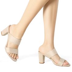 Transition simply and stylishly into spring with these block heels. Cut from a good-quality faux suede, and styled with a contemporary block heel, these heels will make your outfit instantly up to date. Team them with a pair of cropped trousers or skinny jeans for a chic look. These sandals run large, if you have wide feet, please order your normal size, if you are normal size, please order a half size down. Please check the size measurement chart before ordering. Beige High Block Heels With Contrasting Heel Counter, Beige Block Heels With Contrasting Heel Counter, Spring Block Heels With Stacked Heel And Square Toe, Trendy Beige Block Heel Heels, Trendy Beige Block Heels, Trendy Beige Block Heel, Spring High Heel Block Heels With Stacked Heel, Spring Stacked High Heel Block Shoes, Spring Stacked High Heel Block Heels