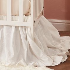 PRICES MAY VARY. 🌸Brandream Crib Bed Skirt for baby girl or boys, Boho Bohemian Shabby chic farmhouse style 🌸PREMIUM COTTON BENEFITS: 100% White Washed Cotton Baby Bedding Set choose 100% cotton fiber as a natural material 🌸Dimensions: 52in. x 28in. x 16in. drop - 4-sided, perfectly fit for standard crib and toddler bed 🌸EASY TO CARE: No ironing needed. Machine washable. Comfort baby bedding becomes softer after every wash. The features of the washed cotton fabric are a great strength and du Vintage Baby Boy Nursery, Girl Baby Nursery, Crib Bed Skirt, Bohemian Nursery, Crib Bed, Vintage Baby Boys, Sweet Nursery