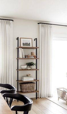 Ladder Shelf Decor Living Room, Ladder Shelf Living Room, Black Ladder Shelf, James Theo, Ladder Shelf Decor, Wood Crib, Nathan James, Cute Living Room, Shelf Decor Living Room