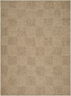 a beige rug with an abstract design on it