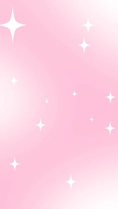 a pink background with white stars on it