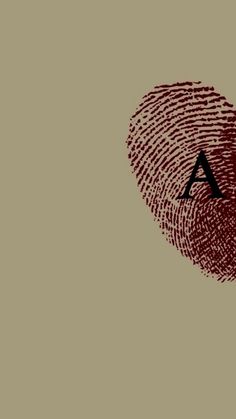 a fingerprint with the letter a in it