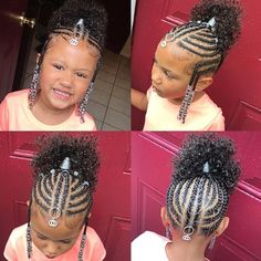 Cornrow Styles For Girls, Braids Short, Natural Braided Hairstyles, Kid Braid Styles, Natural Hairstyles For Kids, Girls Natural Hairstyles, Girl Braids