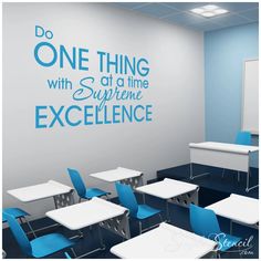 Supreme Excellence Corporate Training Room, Classroom Interior, Office Wall Design, Training Room, School Interior, Office Branding, High School Classroom, Motivational Wall, Corporate Training