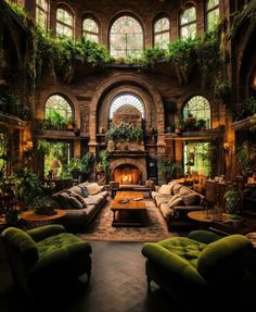 a living room filled with furniture and lots of windows