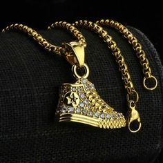 - 3mm Width And 24” Length - Real 14k Gold Plated - High Quality Will Not Tarnish! Long Lasting! - Comes With Chain + Pendant - Unisex Gold Shoe, Missing My Son, Gold Shoes, Mens Accessories Jewelry, Mens Gold, Chain Pendant, Box Chain, Chain Pendants, Chandeliers