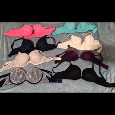 I'm Doing A Bundle Of 2 Bras For $25! These Are In Perfect Condition Still And Barely Worn. Mix And Match! Hot Pink (Body By Victoria): 34dd (No Padding Or Push Up) Light Blue (Body By Victoria): 34dd (No Padding Or Push Up) Navy Blue (Uplight Semi Demi) : 32dd (No Padding Or Push Up) White W/ Pink Bow (Body By Victoria): 32dd White: 32dd (No Padding Or Push Up) Burgundy (Body By Victoria): 32dd (Push-Up) Very Sexy Push-Up Pigeonant: 32dd (Push-Up) Black (Body By Victoria): 32dd (Push-Up) Pink Body, Black Body, Victoria Secret Bras, Mix N Match, Pink Bow, Women's Intimates, Push Up, Pink White, Blue Black