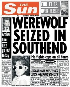 the sun newspaper front page with an image of a woman wearing sunglasses