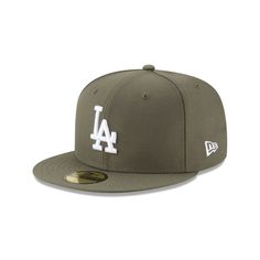 Los Angeles Dodgers Olive 59FIFTY Fitted Hat Chicago Cubs World Series, New Era Logo, New Era Fitted, New Era Cap, Oakland Athletics, New Era 59fifty, Philadelphia Phillies, Los Angeles Dodgers, Fitted Hat