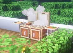 an image of a kitchen in minecraft