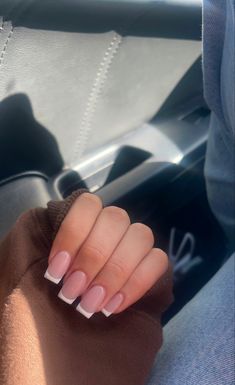 french tip mani square nails Nails Classic, Diamond Teeth, French Tip Acrylic Nails, Classy Nails, Funky Nails, Pretty Acrylic Nails, Best Acrylic Nails