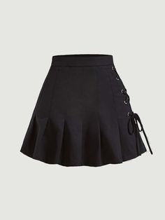 Pretty Skirts Short, Cute Black Skirt, Black Skirts, Event Outfit, Hem Skirt, A Skirt, Cute Skirts, Stage Outfits