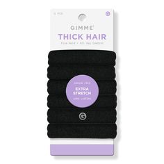 Extra Stretch Thick Hair Bands - THICK HAIR BANDS XRA STRETCHBenefitsSuperior strengthFlexible enough to be pulled around thick hair while you are working, sporting, or playingGreat for daily useDo not cause any hair breakageMade from quality elastic material that stretches well, making them stronger and more durable for long-term use - Extra Stretch Thick Hair Bands Hair Supplies, Thick And Fit, Herbal Essences, Hair Breakage, Hair Black, Hair Elastics, Unique Hairstyles, Hair Bands, Big Hair