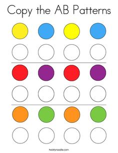 the color scheme for an abc pattern