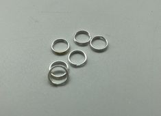 7mm split ring Sterling silver 7mm split ring 925 sterling silver findings Qty-100 pieces in a bag Size-7mm Price-US$ 32.95per bag SKU-AF509 Split Jump, Semi Precious Necklace, Forest Hills, Rose Gold Chain, Split Ring, Jewelry Projects, Ring Sterling Silver, Ring Silver, Sterling Ring