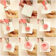 step by step instructions on how to make an ornament for a flower decoration