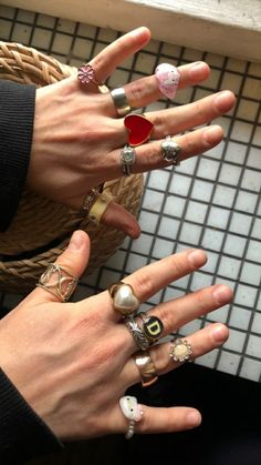 Grunge Jewelry, Estilo Hippy, Nail Ring, Nail Jewelry