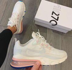 Nike Air Max 270 React, Air Max 270 React, 270 React, All Nike Shoes, Nike Air Shoes, Cute Sneakers