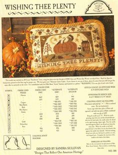 an advertisement for a pumpkin pillow with the words wishing the plenty on it