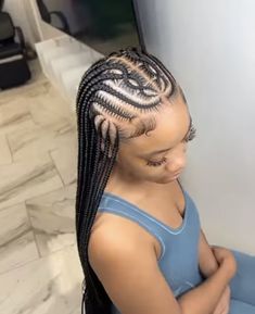 Cute Fulani Braids, Fulani Braids Hairstyles, Hair Braid Patterns, Lemonade Braids Hairstyles, Hairstyles For Ladies, Hairstyles 2024