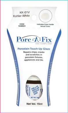 a bottle of porc - a - fix toothpaste on a white background